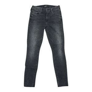 Mother looker ankle fray black jeans size 26.